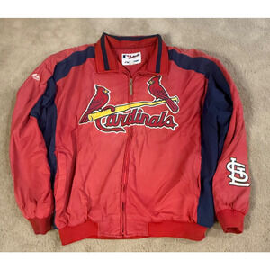 VINTAGE St Louis Cardinals Majestic Jacket Mens 90s MLB Jacket Embroidered XXL